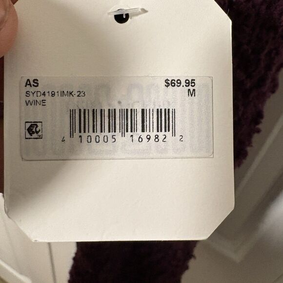 Altar’d State Chenille Sweater Womens M NWT Burgundy Cozy Soft Boho Cottagecore - Picture 2 of 9